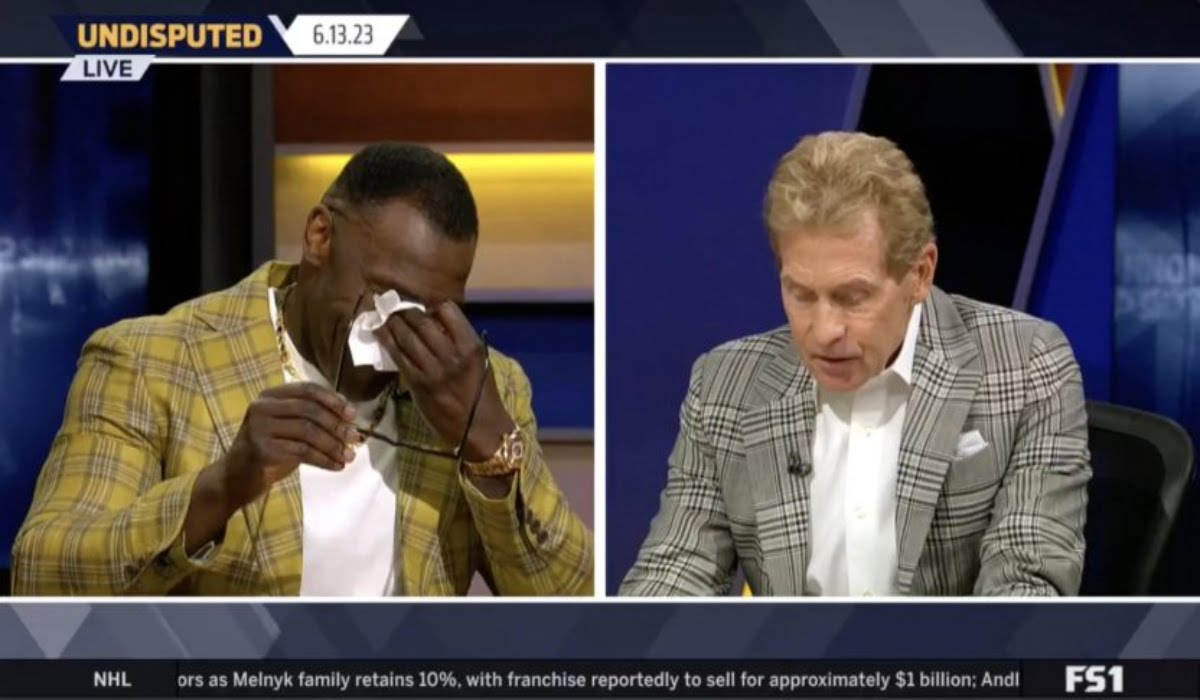 Screen Shot 2023 06 13 at 12.35.08 PM scaled e1686674645213 832x447 1 Shannon Sharpe Skip Bayless